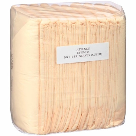 Attends Care Night Preserver Disposable Underpad 23 X 36 Inch Cellulose / Polymer Heavy Absorbency, 10PK UFPP-236